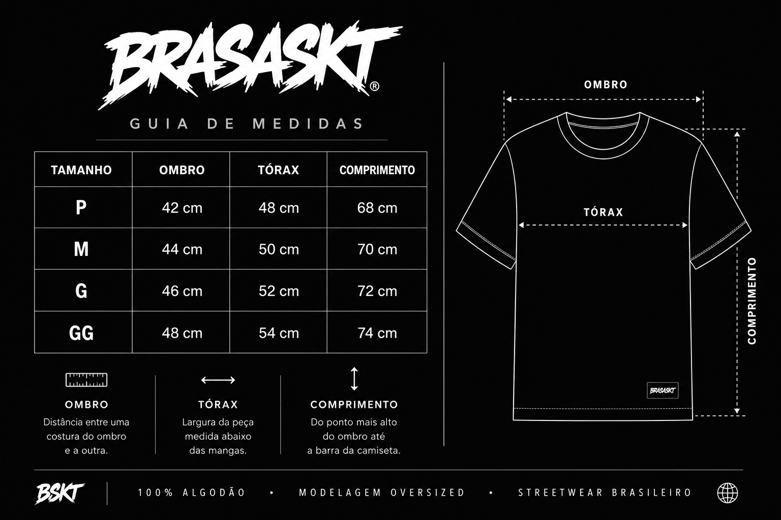 Camiseta Oversized BRASASKT – The Way