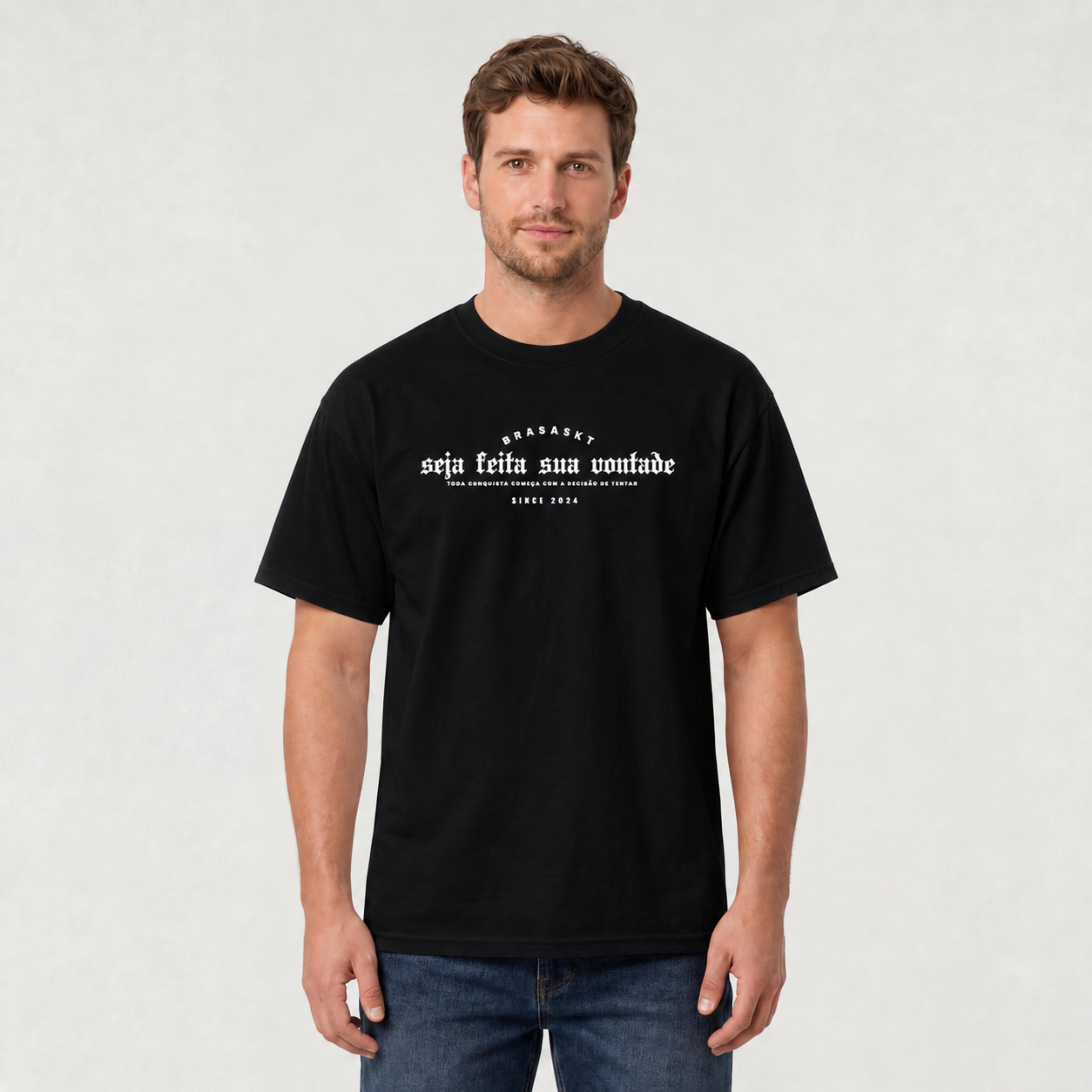 Camiseta Oversized BrasaSKT – "Seja Feita Sua Vontade"